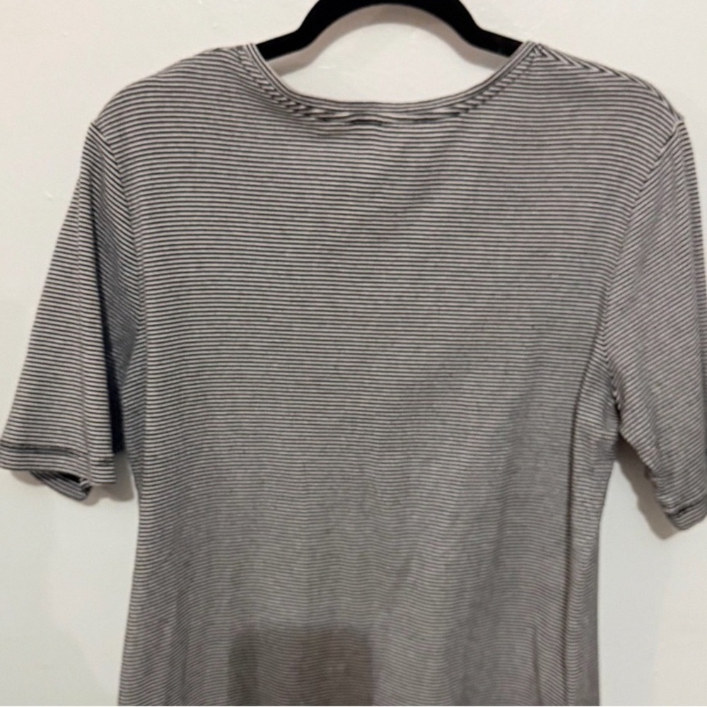 Striped Gray Short Sleeve Tee